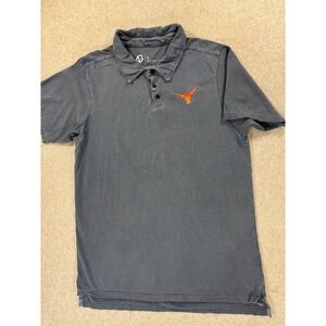 Texas Longhorns Alta Gracia Stitched Logo Campus Polo Shirt (Men's Large) Blue‎